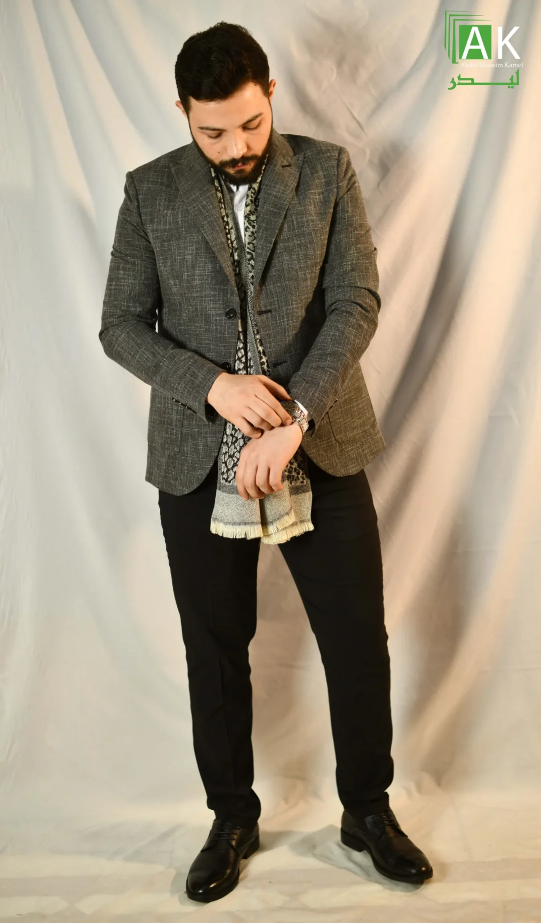 Luxe Patterned Winter Scarf - Image 3